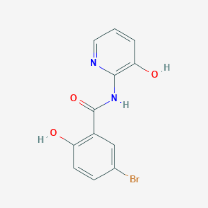 molecular formula C12H9BrN2O3 B1514542 5-Bromo-2-hydroxy-N-(3-hydroxypyridin-2-yl)benzamide CAS No. 783371-27-7