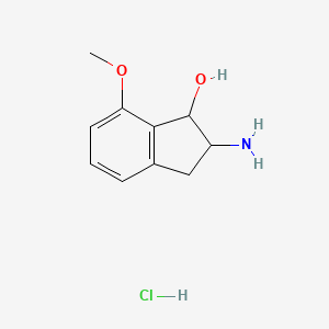 2-Amino-7-methoxy-indan-1-ol hydrochloride