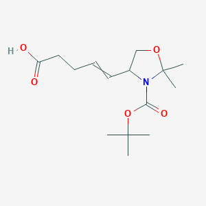 5-[3-(Tert-butoxycarbonyl)-2,2-dimethyl-1,3-oxazolidin-4-yl]pent-4-enoic acid