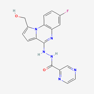 N'-(7-Fluoro-1-(hydroxymethyl)pyrrolo[1,2-a]quinoxalin-4-yl)pyrazine-2-carbohydrazide