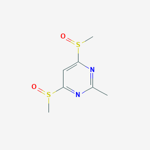 molecular formula C7H10N2O2S2 B1514554 4,6-Di(methanesulfinyl)-2-methylpyrimidine CAS No. 88317-66-2