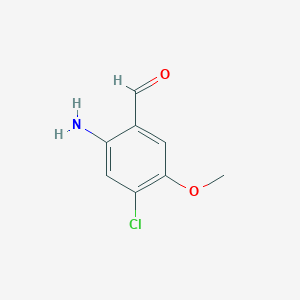 2-Amino-4-chloro-5-methoxybenzaldehyde