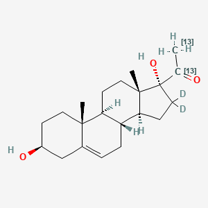 17alpha-Hydroxypregnenolone-13C2,d2