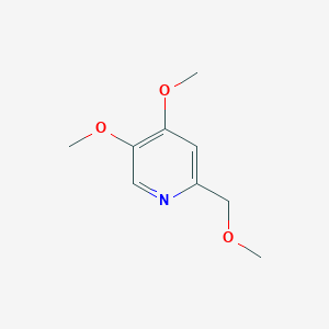 molecular formula C9H13NO3 B1514559 4,5-Dimethoxy-2-(methoxymethyl)pyridine CAS No. 62885-50-1