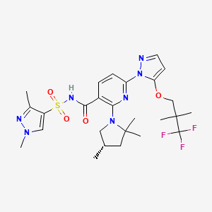 molecular formula C26H34F3N7O4S B15145599 CFTR corrector 3 