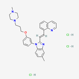 molecular formula C33H38Cl3N5O B15145601 PDE10A-IN-2 (hydrochloride) 