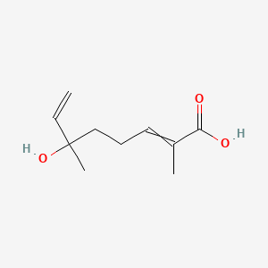 6-Hydroxy-2,6-dimethylocta-2,7-dienoic acid