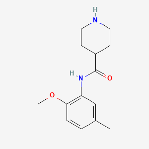 molecular formula C14H20N2O2 B15145632 N-(2-Methoxy-5-methylphenyl)piperidine-4-carboxamide 