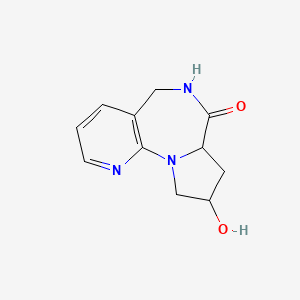 molecular formula C11H13N3O2 B15145643 4-Hydroxy-2,8,14-triazatricyclo[8.4.0.0,2,6]tetradeca-1(14),10,12-trien-7-one 