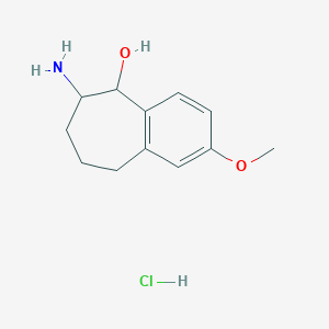molecular formula C12H18ClNO2 B1514565 6-Amino-2-methoxy-6,7,8,9-tetrahydro-5H-benzocyclohepten-5-ol hydrochloride CAS No. 23983-57-5