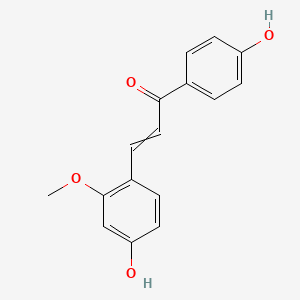 molecular formula C16H14O4 B15145709 3-(4-hydroxy-2-methoxyphenyl)-1-(4-hydroxyphenyl)prop-2-en-1-one 