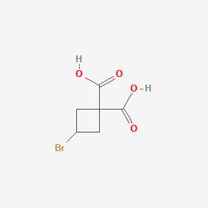 molecular formula C6H7BrO4 B1514572 3-Bromo-1,1-cyclobutanedicarboxylic acid CAS No. 827032-78-0