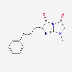 1-methyl-6-(3-phenylprop-2-en-1-ylidene)-2H-imidazo[1,2-a][1,3]diazole-3,5-dione