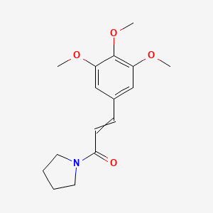 (2E)-1-(pyrrolidin-1-yl)-3-(3,4,5-trimethoxyphenyl)prop-2-en-1-one