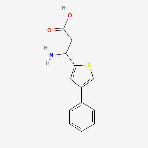 molecular formula C13H13NO2S B15145797 3-Amino-3-(4-phenyl-thiophen-2-YL)-propionic acid CAS No. 773126-57-1