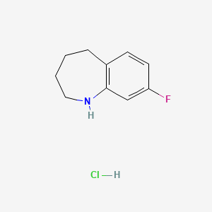 molecular formula C10H13ClFN B1514580 8-Fluoro-2,3,4,5-tetrahydro-1H-benzo[b]azepine hydrochloride 