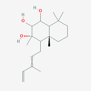 1,2,3-Naphthalenetriol, decahydro-3,4a,8,8-tetramethyl-4-[(2E)-3-methyl-2,4-pentadienyl]-, (1R,2S,3S,4R,4aS,8aS)-(9CI); (1R,2S,3S,4R,4aS,8aS)-Decahydro-3,4a,8,8-tetramethyl-4-[(2E)-3-methyl-2,4-pentadien-1-yl]-1,2,3-naphthalenetriol