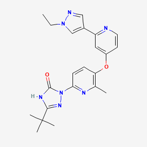 molecular formula C22H25N7O2 B15145811 c-Fms-IN-6 