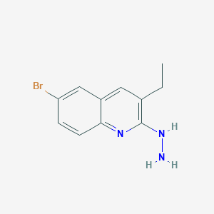 1-(6-Bromo-3-ethylquinolin-2-YL)hydrazine