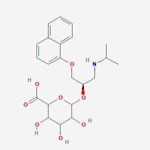 molecular formula C22H29NO8 B15145837 (R)-Propranolol-O-beta-D-glucuronide 