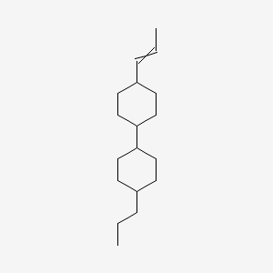 4-[(1E)-Prop-1-en-1-yl]-4'-propyl-1,1'-bi(cyclohexane)