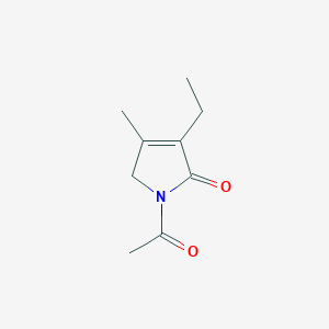 molecular formula C9H13NO2 B1514587 1-乙酰基-3-乙基-4-甲基-1H-吡咯-2(5H)-酮 CAS No. 61892-80-6
