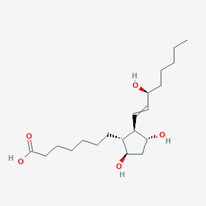 7-[(1R,2R,3R,5R)-3,5-dihydroxy-2-[(3S)-3-hydroxyoct-1-enyl]cyclopentyl]heptanoic acid