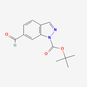 molecular formula C13H14N2O3 B1514588 tert-butyl 6-formyl-1H-indazole-1-carboxylate CAS No. 821767-62-8