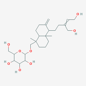 molecular formula C26H44O8 B15145881 15,16,19-triol 19-O-glucoside 