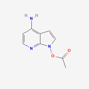 molecular formula C9H9N3O2 B15145903 4-Aminopyrrolo[2,3-B]pyridin-1-YL acetate 