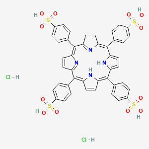 molecular formula C44H32Cl2N4O12S4 B15145921 5,10,15,20-Tetrakis(4-sulfophenyl)porphyrin-21,23-diium dichloride 