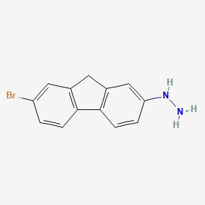 (7-bromo-9H-fluoren-2-yl)hydrazine