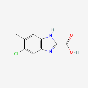 molecular formula C9H7ClN2O2 B1514598 5-Chloro-6-methyl-1H-benzimidazole-2-carboxylic acid CAS No. 827042-63-7