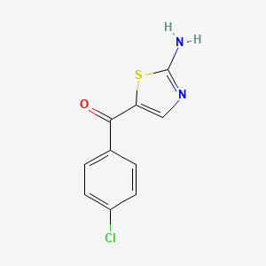 molecular formula C10H7ClN2OS B15145980 (2-Amino-thiazol-5-YL)-(4-chloro-phenyl)-methanone CAS No. 27053-24-3