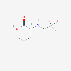 4-Methyl-2-[(2,2,2-trifluoroethyl)amino]pentanoic acid