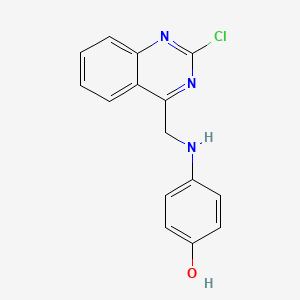 molecular formula C15H12ClN3O B1514600 4-{[(2-Chloroquinazolin-4-yl)methyl]amino}phenol CAS No. 827030-83-1