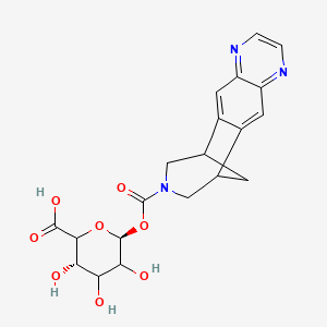 (3S,6S)-3,4,5-trihydroxy-6-(5,8,14-triazatetracyclo[10.3.1.02,11.04,9]hexadeca-2,4,6,8,10-pentaene-14-carbonyloxy)oxane-2-carboxylic acid