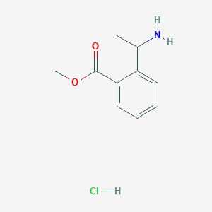 molecular formula C10H14ClNO2 B15146025 Methyl 2-(1-aminoethyl)benzoate hydrochloride 