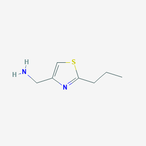 molecular formula C7H12N2S B1514603 1-(2-Propyl-1,3-thiazol-4-YL)methanamine CAS No. 933697-93-9