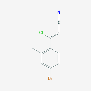 molecular formula C10H7BrClN B15146040 3-(4-bromo-2-methylphenyl)-3-chloroprop-2-enenitrile 