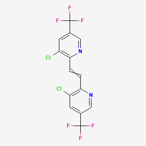 3-Chloro-2-{2-[3-chloro-5-(trifluoromethyl)pyridin-2-yl]ethenyl}-5-(trifluoromethyl)pyridine