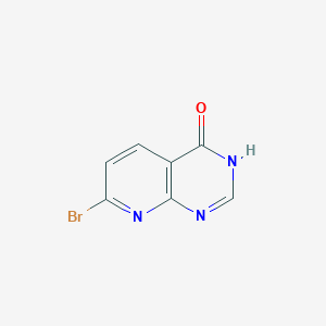 molecular formula C7H4BrN3O B15146054 7-Bromopyrido[2,3-d]pyrimidin-4(1H)-one 