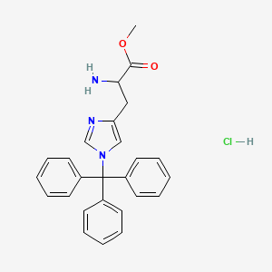 molecular formula C26H26ClN3O2 B15146090 H-D-His(tau-Trt)-OMe . HCl 