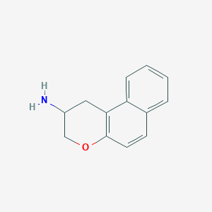 molecular formula C13H13NO B15146118 1H,2H,3H-Naphtho[2,1-b]pyran-2-amine 