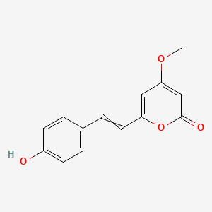 6-[2-(4-Hydroxyphenyl)ethenyl]-4-methoxypyran-2-one