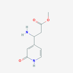 molecular formula C9H12N2O3 B15146155 Methyl (3S)-3-amino-3-(2-oxo-1H-pyridin-4-yl)propanoate 