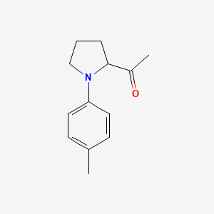 molecular formula C13H17NO B1514618 Pyrrolidine,1-(4-methylphenyl)acetyl- 