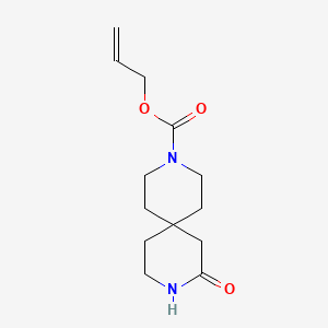 molecular formula C13H20N2O3 B1514619 3,9-Diazaspiro[5.5]undecane-3-carboxylic acid,8-oxo-,2-propen-1-ylester 