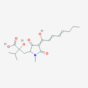 2-Hydroxy-2-[[4-(1-hydroxyocta-2,4-dienylidene)-1-methyl-3,5-dioxopyrrolidin-2-yl]methyl]-3-methylbutanoic acid