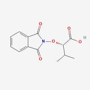molecular formula C13H13NO5 B1514621 (S)-2-(1,3-Dioxoisoindolin-2-yloxy)-3-methylbutanoic acid 